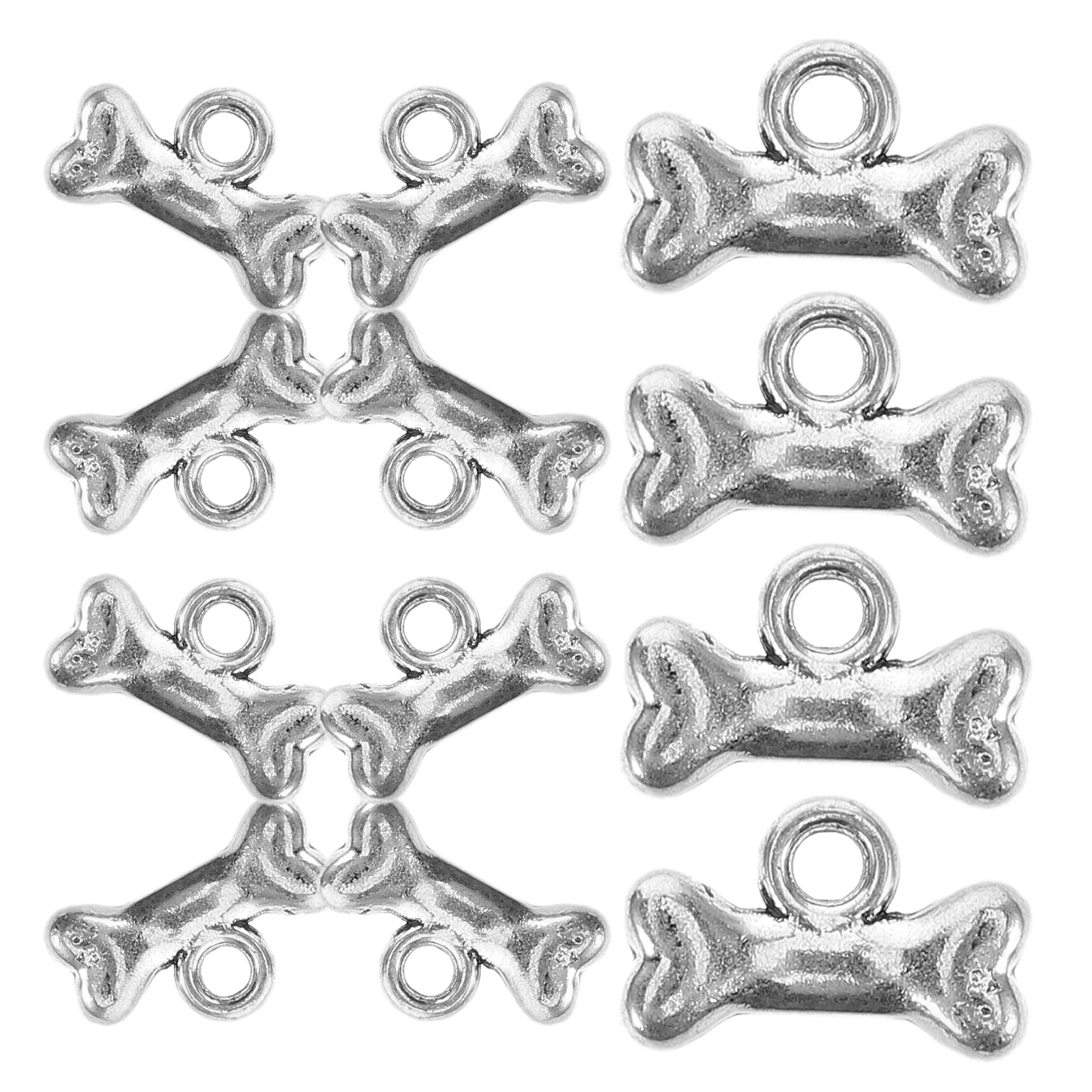 

40pcs Dog Jewelry Accessories Pendant Charms Silver DIY Necklace Bracelet Animal Beads Retro Pet Jewelry Accessories