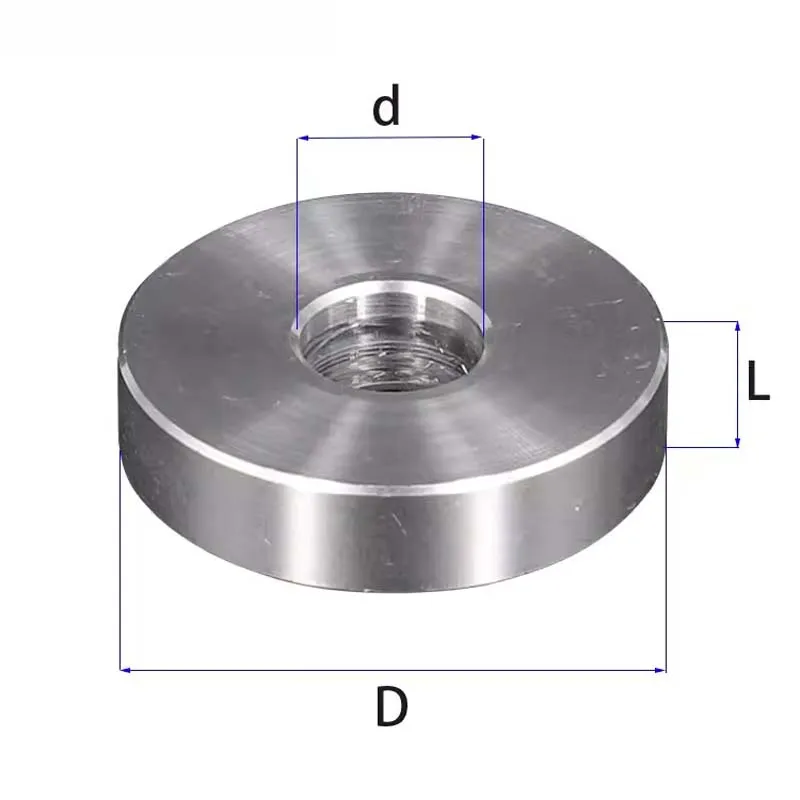 1pcs Aluminum Alloy Gasket Thicken The Bushing OD 30mm M16 M18 M20 Flat Washer No Threaded Bushing Standoff Spacer Sleeve