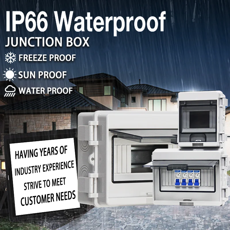 PC-Kunststoff-Verteilerkasten der HL-Serie, IP65, wasserdichter Anschlussdose für den Außenbereich, 5, 8, 12, 15, 18, 24-Wege