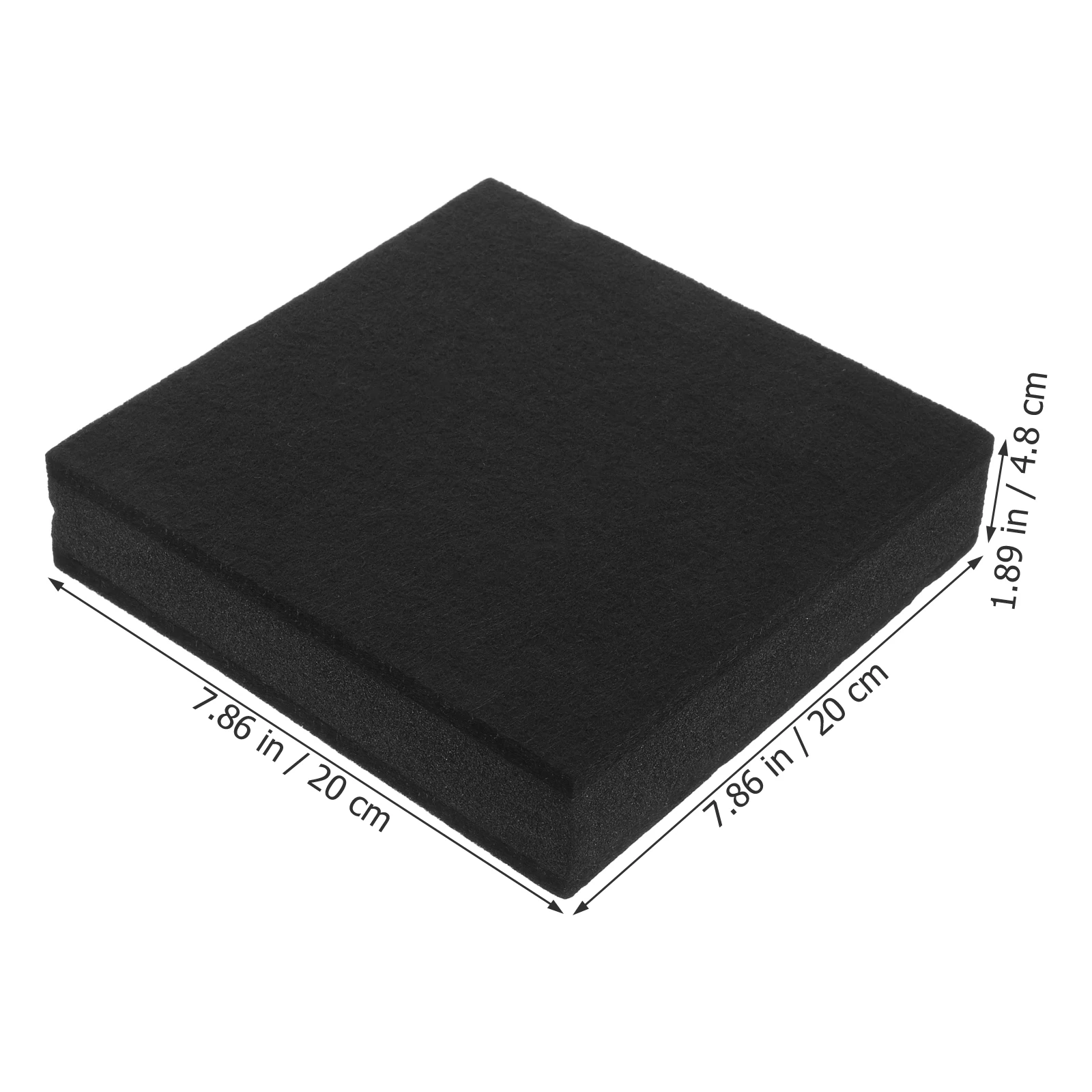

Sound Insulation Pad 20x20x4 5cm Black Noise Cancelling Speaker Isolation Pads for Drums Subwoofer Soundproofing Absorbing