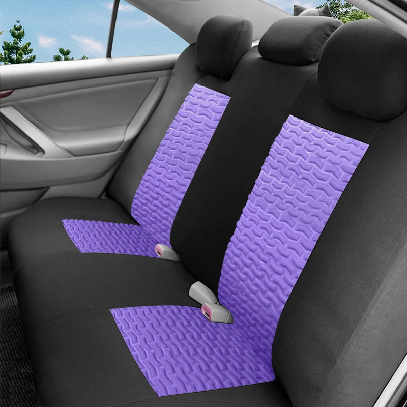 Tire Tread Press Car Seat Cover Polyester Fabric Seat Covers Universal Fit For Most Car SUV Truck Van Car Seat Covers Full Set