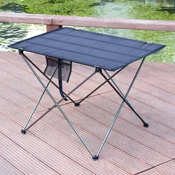 Tragbare Faltbare Tisch Camping Outdoor Möbel Computer Bett Tische Picknick 6061 Aluminium Legierung Ultra Licht Klapp Schreibtisch