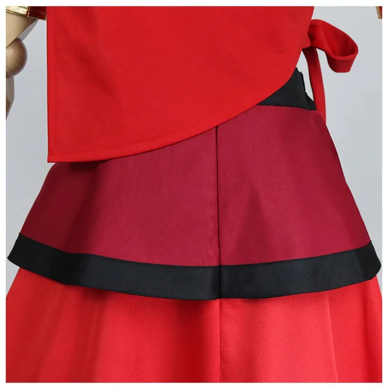 New Anime Avatar the last Airbender Katara Cosplay Costume For Carnival Halloween Party Tops and Skirts Set