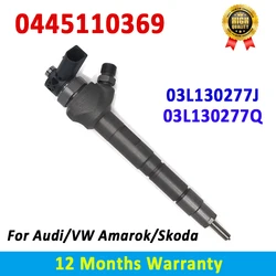 ORLTL 0445110369 Diesel Fuel Injector 0445110368 03L 130 277 J New 03L 130 277J 03L130277J 0986435166 For Audi A1 VW Amarok