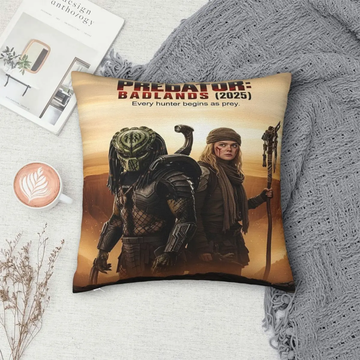 المفترس: Badlands المخدة ميرش الطباعة غطاء وسادة بوليستر غطاء وسادة للديكور غطاء المنزل مربع 18 "متعدد الحجم #6