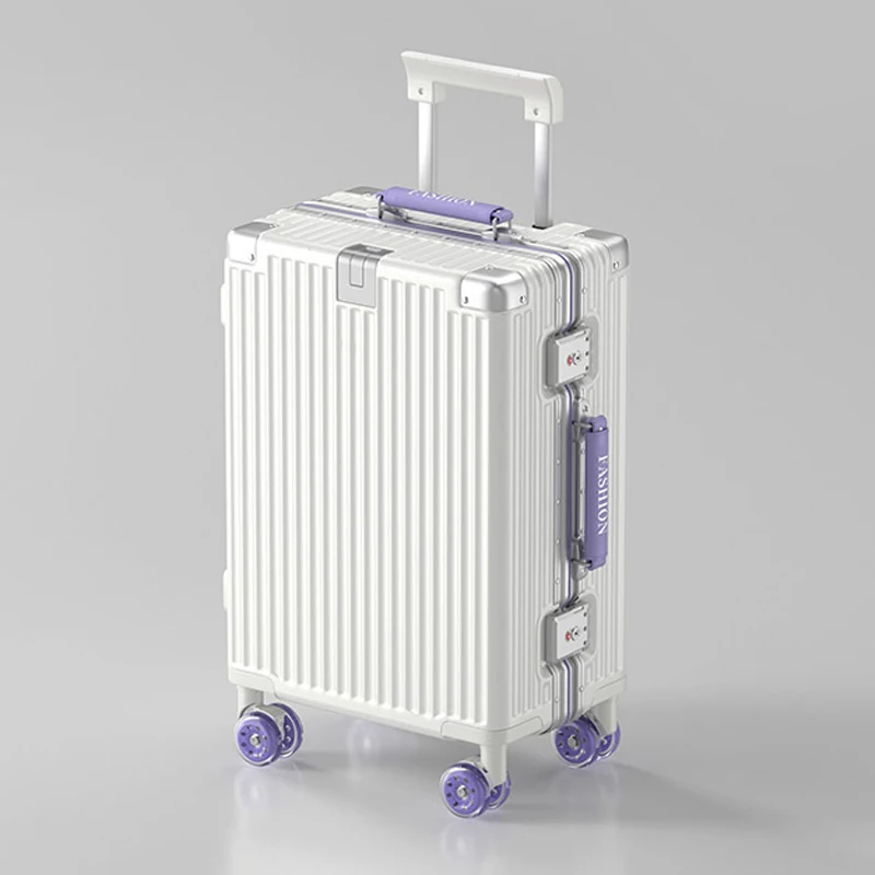 

20-inch Compact Carry-On Luggage 26-inch Large Capacity Aluminum Frame Trolley Suitcase for Men and Women Travel Suitcase