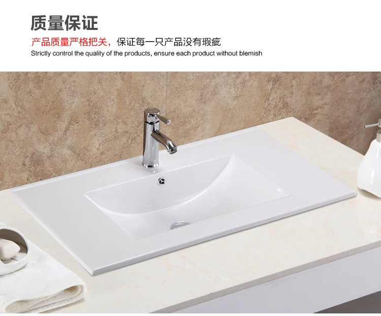CUPC Sanitary Ware  Rectangular Shape Soild Surface Ceramic Under Counter Wash Basin