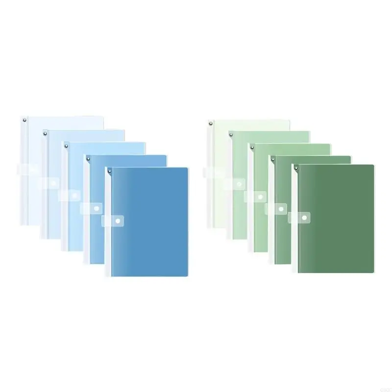 

5Pcs Clear Paper File Sleeve Test Paper Organizers Document Folder with Long Clamp for Test Paper Homework Hold 50 Sheet