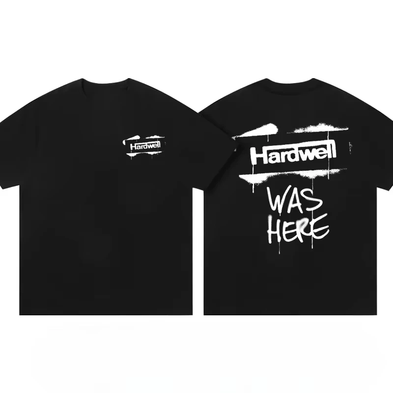 

Новая хлопковая футболка унисекс Hardwell с коротким рукавом 2026 года, мужская, для диджеев, бренд Electric Sound Revealed