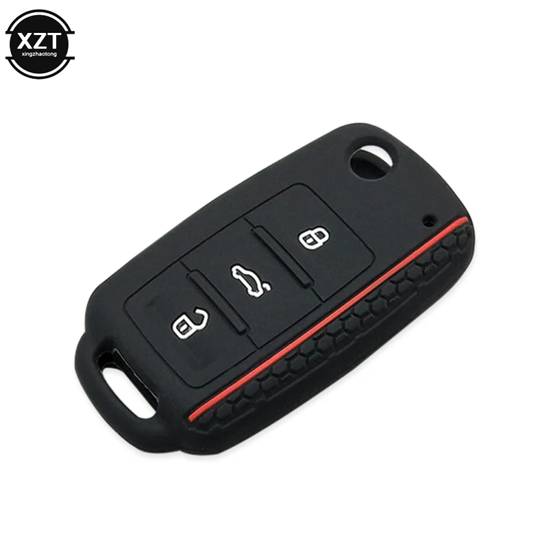 Car key Protect Shell ForVolkswagen Polo Passat b5 golf 4 5 6 MK5 MK6 Eos Bora Beetle TSI Silicone Cover Case New Design