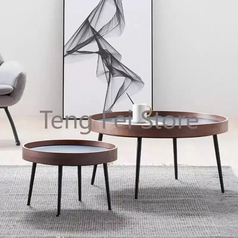 Nordic Side Coffee Table Living Room Corner Modern Minimalist Coffee Tables Round Service Mesa De Centro Sala Home Furniture