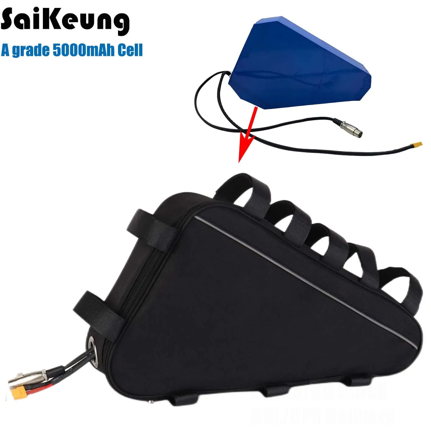 

Original Ebike Battery 48V 52V 72V 40AH 45AH 50AH 60AH Triangle Lithium Battery Pack For 350W 500W 750W 1000W 1500W 2000W 3000W