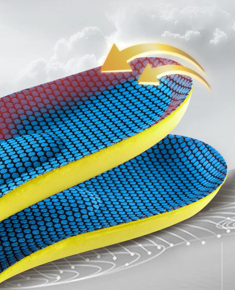 Fußgewölbe-Stütze, Sport-Einlegesohlen für Herren und Damen, orthopädische Einlegesohlen, stoßdämpfende und rutschfeste Schuhpolster, 2 Stück/4 Stück. – Detail 10