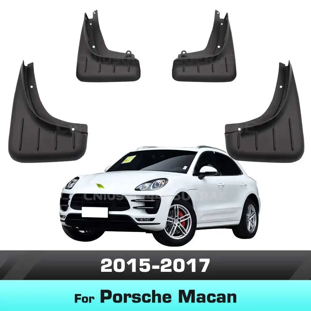 

4Pcs Car Mud Flaps Splash Guards Mudguard Mudflaps Fenders For Porsche Macan 2015 2016 2017