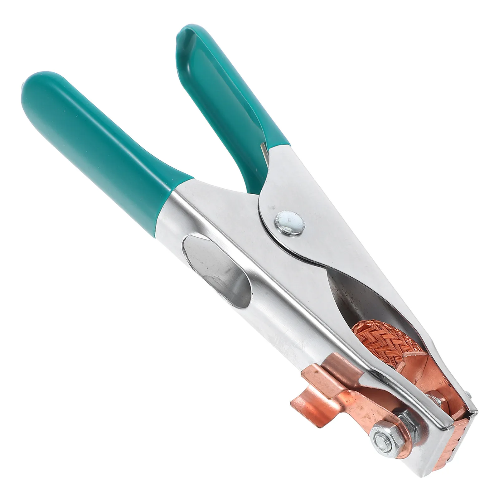 High Conductivity Welding Ground Clamp Copper Metal Tip Ergonomic Design Strong Clamping Force for Manual Welder DIY