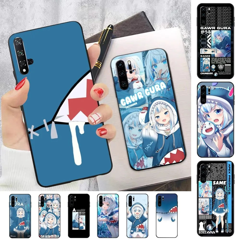 

Gawr Gura Phone Case For Huawei P 8 9 10 20 30 40 50 Pro Lite Psmart Honor 10 lite 70 Mate 20lite