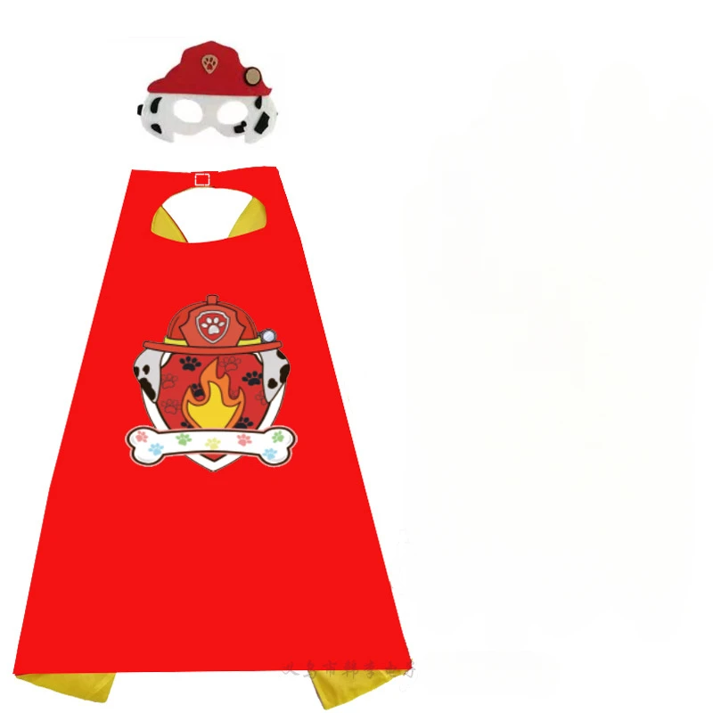 PAW Patrol Chase masque de mascarade Cape Cape Anime garçon fille Cosplay Cape figurine d'action habiller Costumes fournitures de fête cadeaux