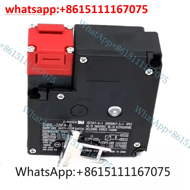 New D4NL Safety Door Interlock Limit Switch D4NL-1AFA-B 2AFG 4CFA 4DFA 2EFG 2FFA 1HFG-B4, Machine Guard Lock Safety Switch 1PCS