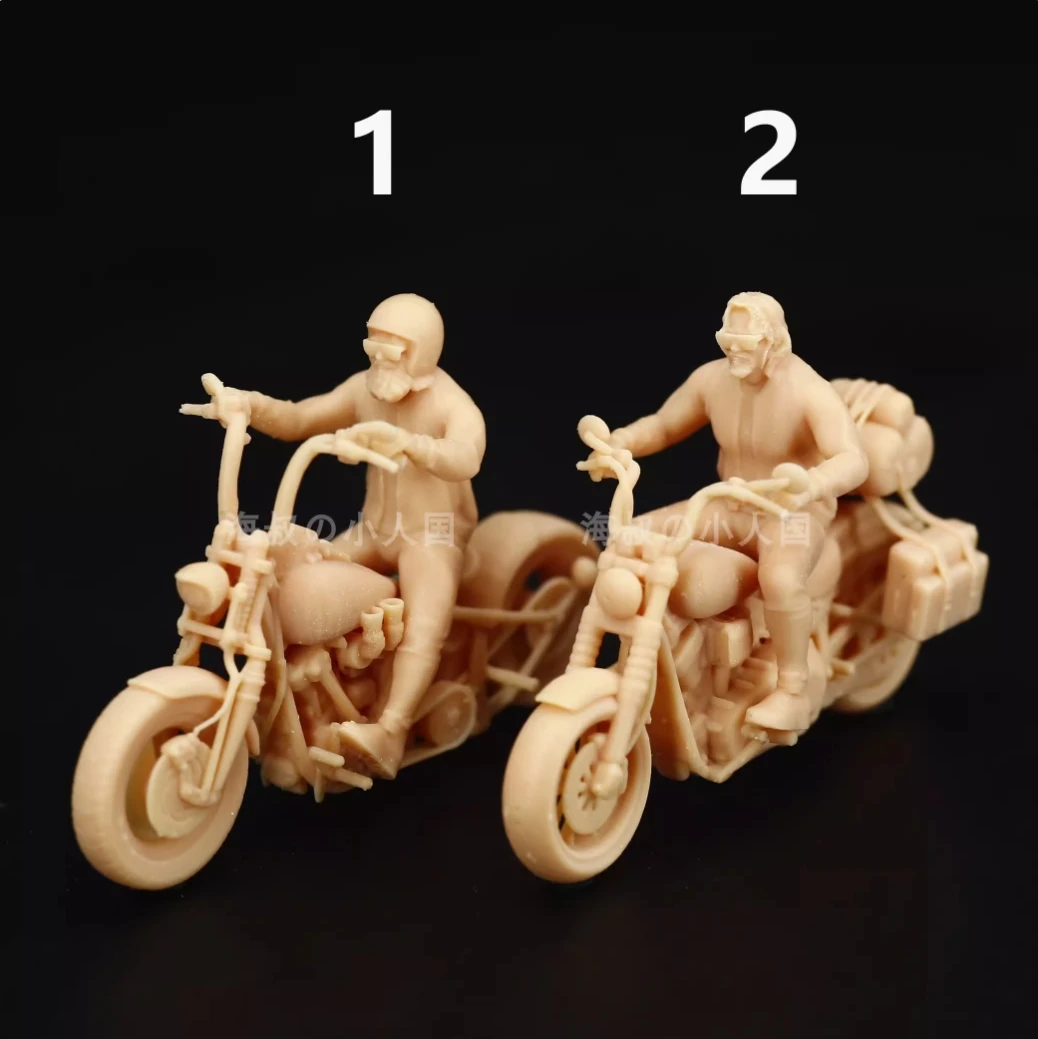 

Man Pursues Dream Motorcycle 1/64 Miniature Figure Model 1/43 Diorama Scene Props For Cars Vehicles Toys Micro Creative Photogra