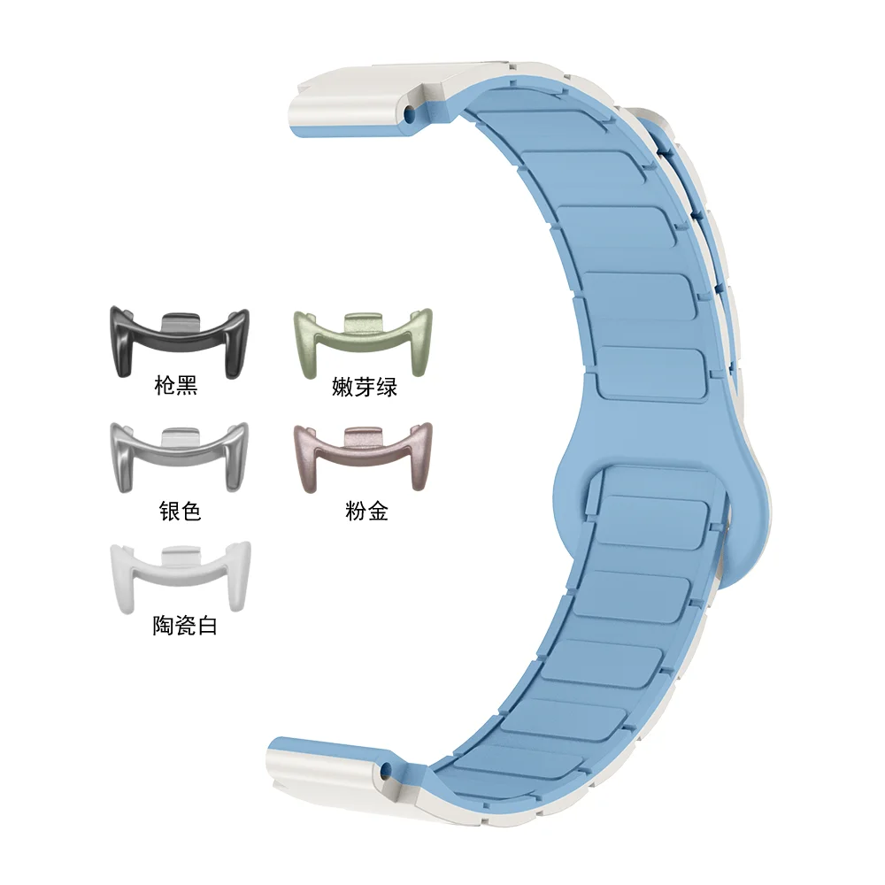 샤오미 미 스마트 밴드 8 9 10/9 10 세라믹 에디션용 마그네틱 루프 밴드 빠른 탈착 세척 가능 스포츠 밴드 남녀 공용