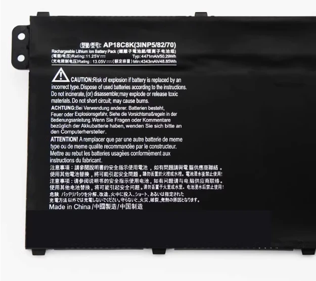 Suitable for Acer Sf314-32 Sf314-42 N19C Ap18C8K/C4K Laptop Battery