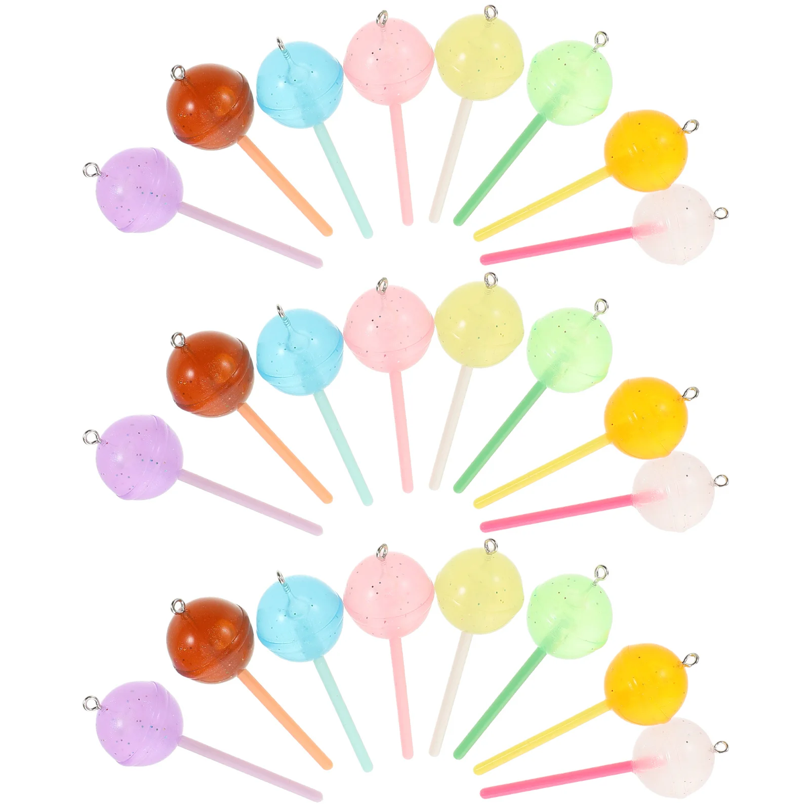 

24 Pcs Candy Earrings for Jewlery Three-dimensional Pendant Charms Jewelry Making Artificial