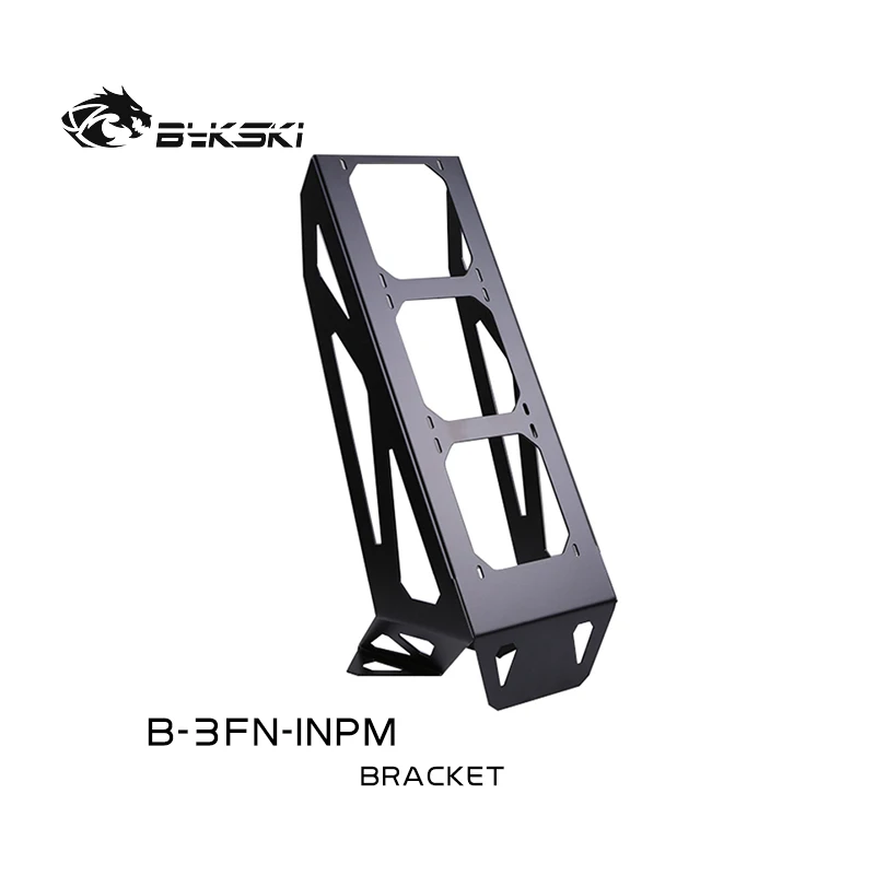 

Bykski watercooled external bracket use for 360mm Radiator / 120mm Fan / Reservoir Combo Pump B-3FN-INPM black