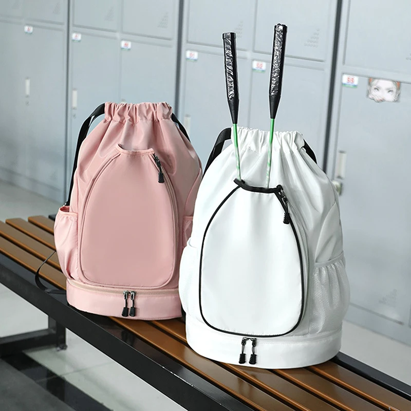 Tennis Racket Backpack Holds 2 Rackets Badminton Sports Bag Large Capacity Gym Pack Professional Fitness Bag With Shoes Pocket