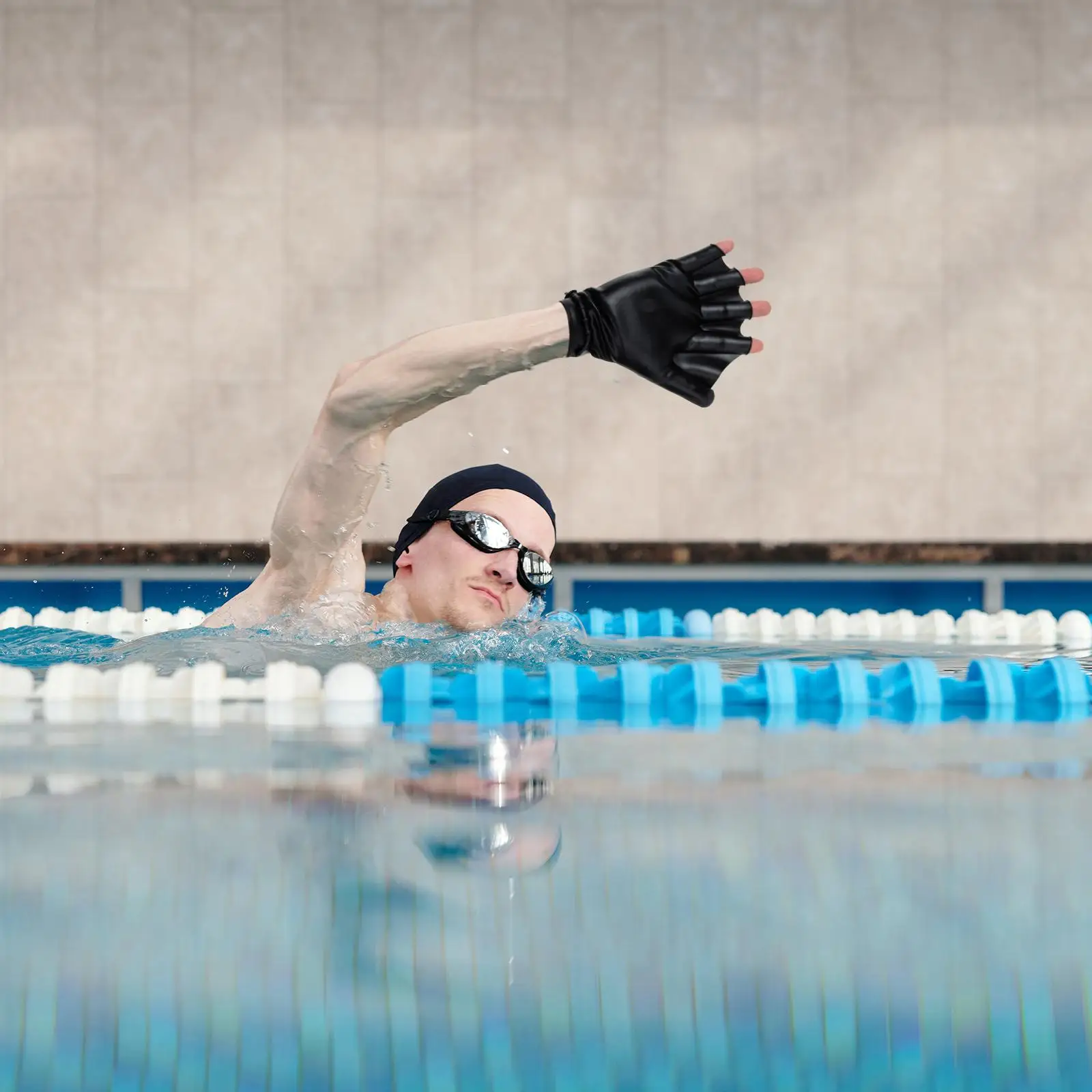 Silicone Swim Paddles Water Gloves Diving Auxiliary Gloves Swimming Pool Gloves Hand Fins Water Sports Equipment Accessories - Image 2