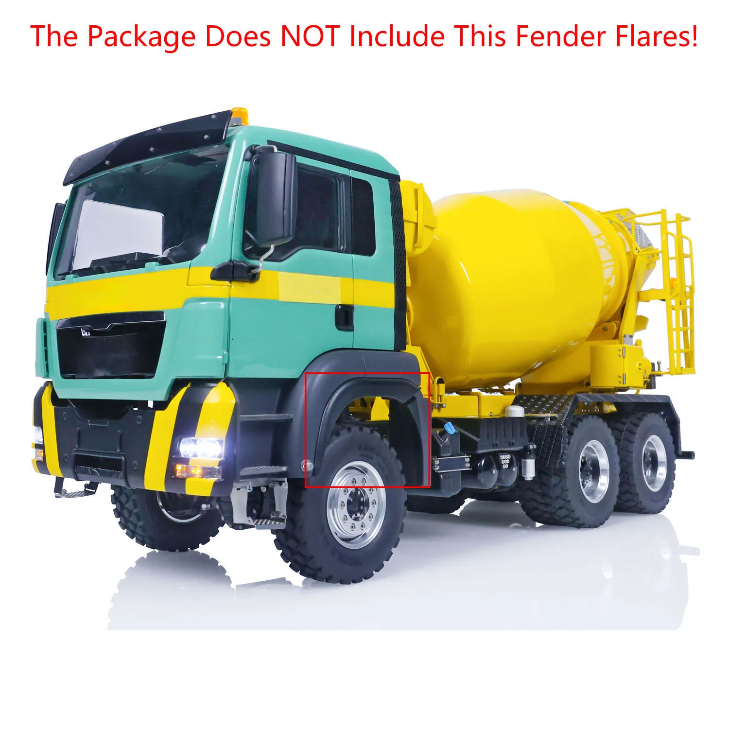 

LESU 1/14 RC Mixer Truck 6x6 for Painted Remote Control Agitating Lorry