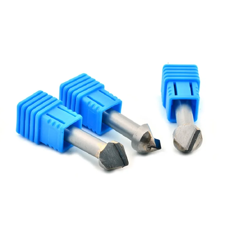 Imagem -06 - Keentools v Afiada Cnc Fresa de Extremidade Diamante Pcd Cortador Ferramentas Pedra mm Disco Granito Entalho Gravura Bits 60 90 120 Graus