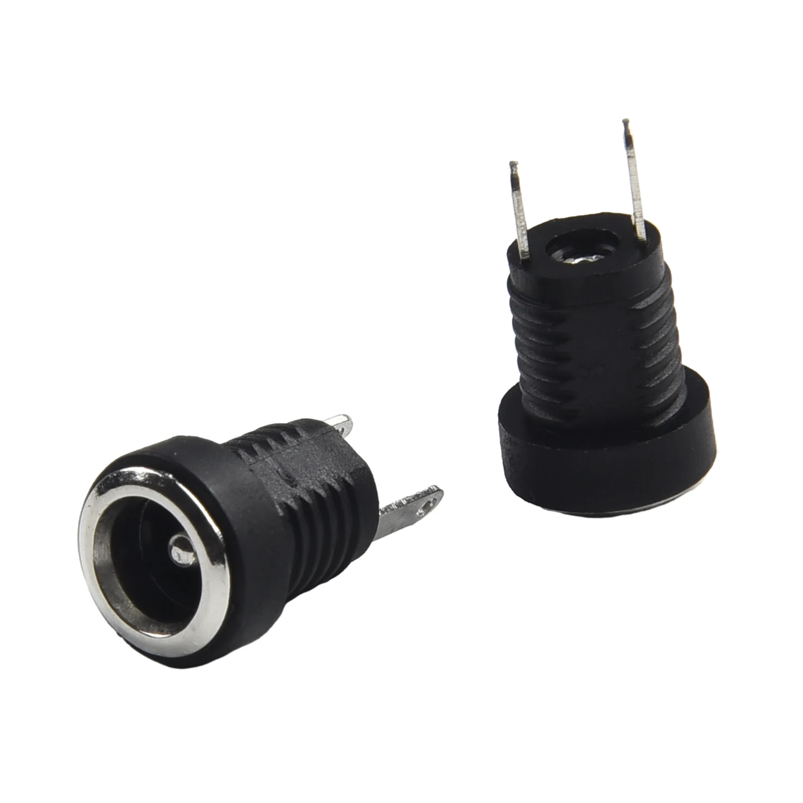 DC 12V Panel Mount Power Connector Set with 5 Male and 5 Female 2.1mm x 5.5mm Sockets for Electronics Projects