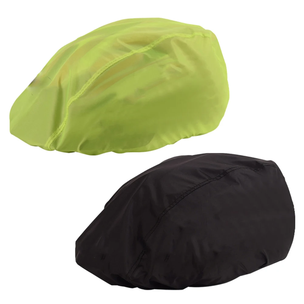 

2pcs Rainproof Cover Reflective Safety Bicycle Helmets Windproof Portable Cool Comfortable Oxford Cloth Cap Dirt Bike