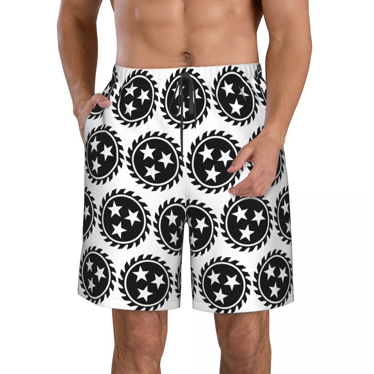 Whitechapel Rock Metal Band Trunks Beach Board Shorts Casual Quick Dry Swim Summer Men Pants