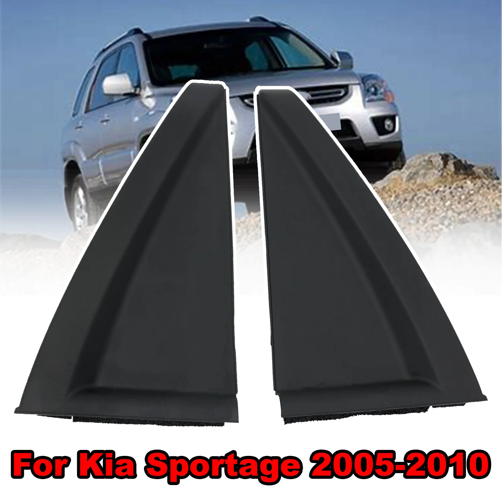 Car Rear Delta Outside Door Molding Left OR Right Both C Pillar Window For Kia Sportage 2011 2012 2013 2014 2015 2016 838401F001