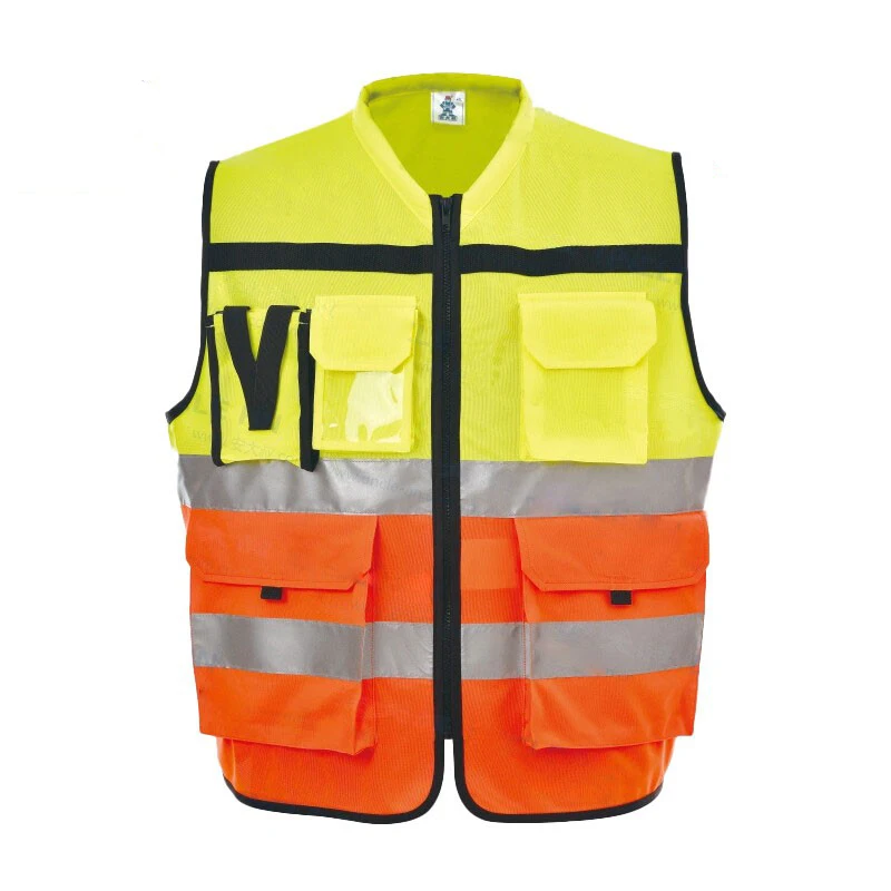 Fluorescent High Visibility Reflective Safety Vest with3M Reflective Strap Night Running Riding Equipment