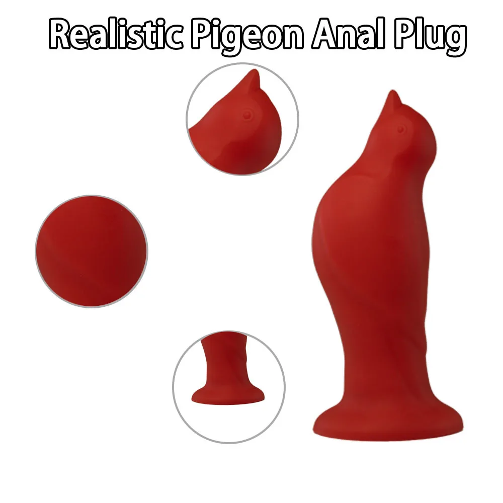 Tapón Anal de Paloma, consolador de silicona suave, masturbador Anal para mujeres, masajeador de punto G Vaginal, Juguetes sexuales felices para parejas, adultos, hombres y mujeres