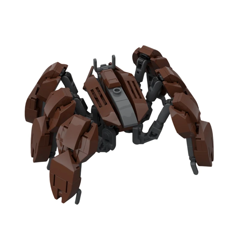 197 قطعة MOC-237812 كراب درويد الميكانيكية درع الفيلم روبوت معركة الميكانيكية بنة لتقوم بها بنفسك نموذج الأولاد اللعب هدية الكريسماس
