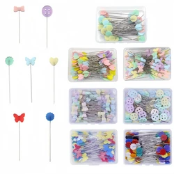50/100Pcs Dressmaking Pins Embroidery Patchwork Pin Quilting Tool Fixed Button Pin For Sewing Positioning Needle DIY Accessories
