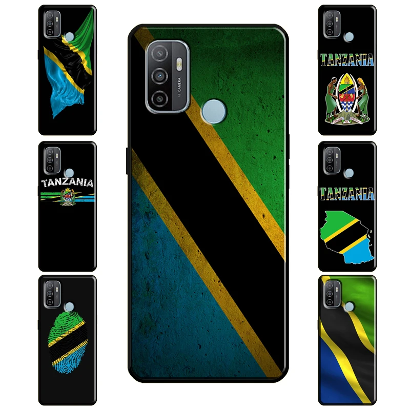 Tanzania Flag Coat Of Arms Case For OPPO A52 A72 A92 A15 A83 A91 A3S A5S Reno 4 Pro Z 2Z A31 A53 A9 A5 2020 Coque