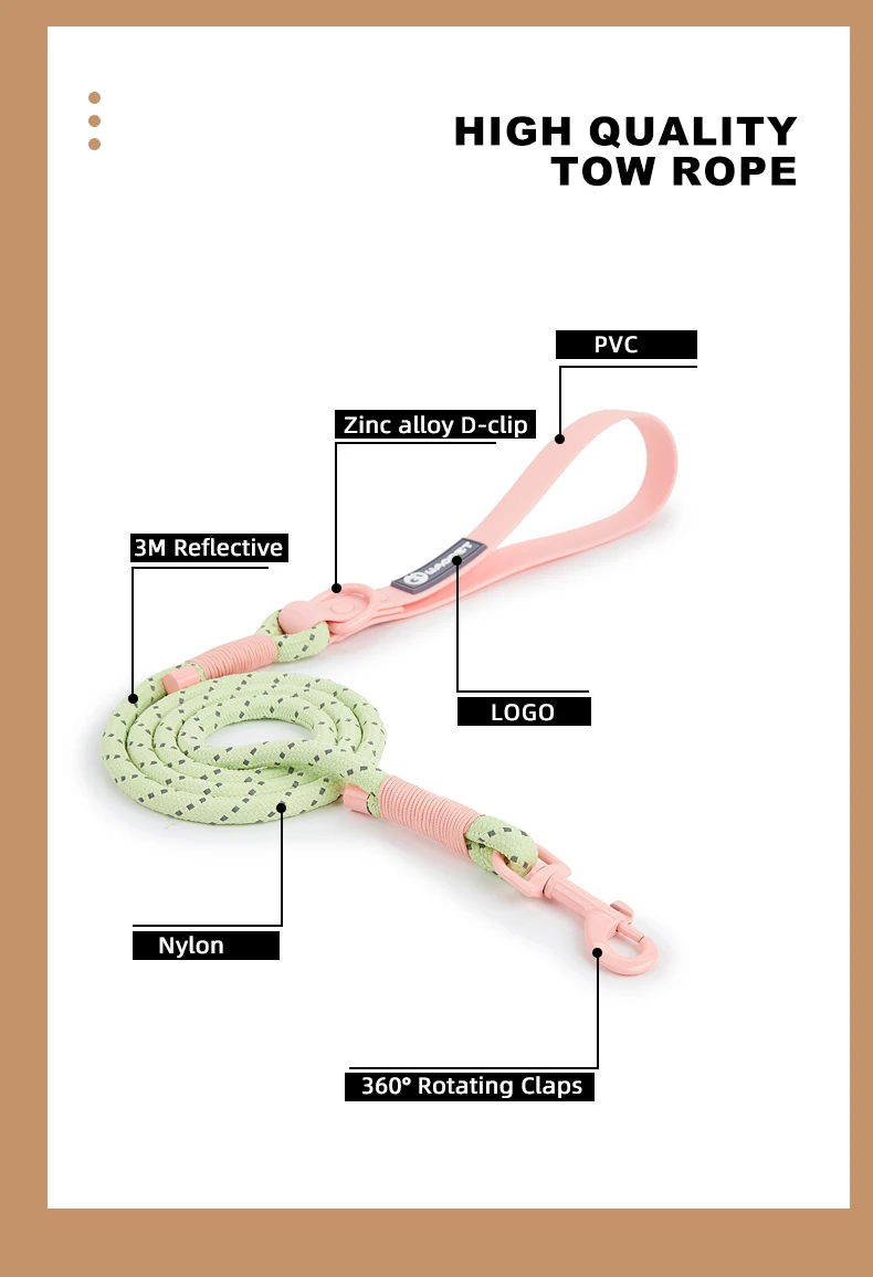 Pet Supplies Dog Collar For Small and Medium Dog Walking Sugar Color Series Cute Style PVC Webbing Collar Leashes Set New Arriva