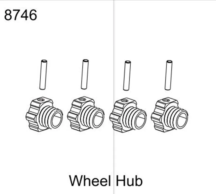 

ZD Racing MX-07 1/7 RC Car Wheel Hub Parts Accessories 8746