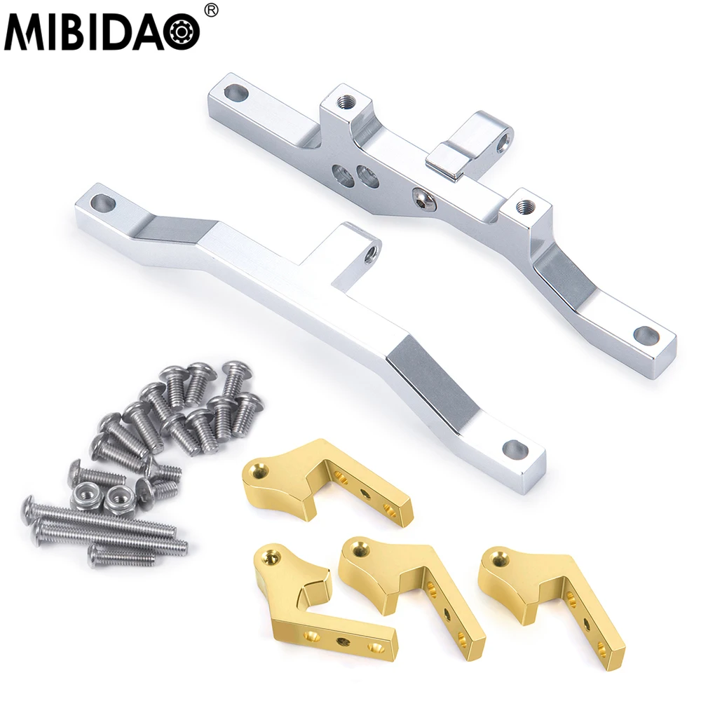 

MIBIDAO Metal Aluminum Servo Update Upper Link Mount Kit For 1/10 D90 II RC Crawler Car Axle Parts