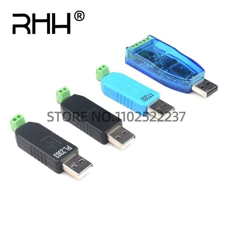 USB CH340 PL2303 FT232RL to RS485 485 Converter Adapter Support Win7 XP Vista Linux Mac OS WinCE5.0