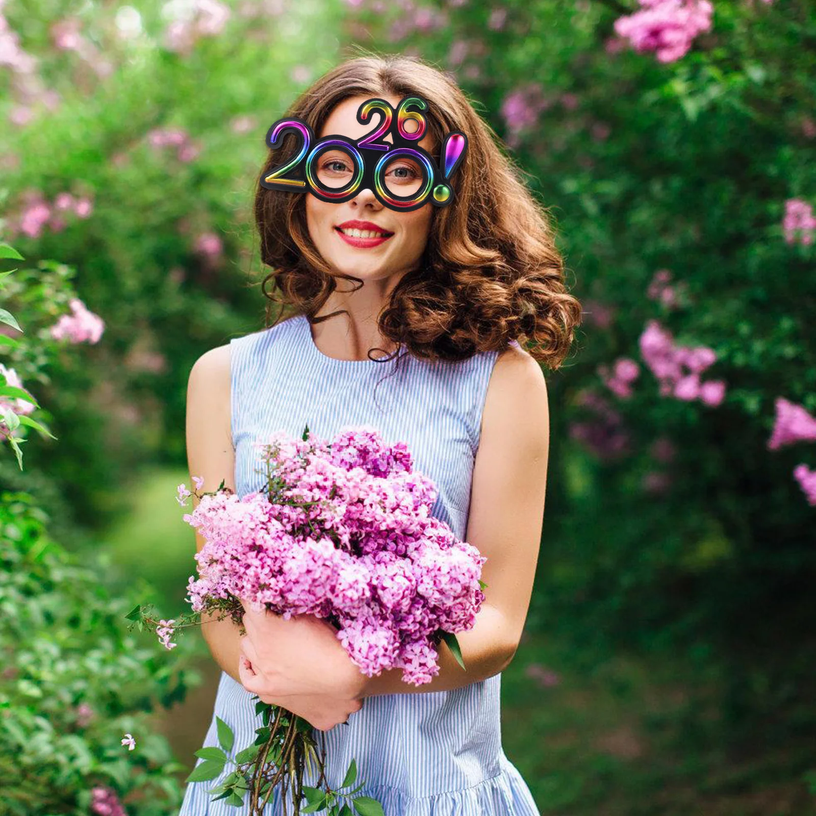 

5Pcs 2026 Number Glasses Glitter New Year Party Eyeglasses Fun Photo Booth Props Celebration Accessories End of Year Glasses