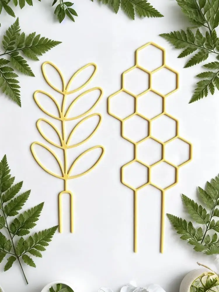 1PC Honeycomb Design Plant Trellis, Rustproof Plastic Support For Potted Vines And Flowers, Indoor Outdoor Garden Climbing Frame