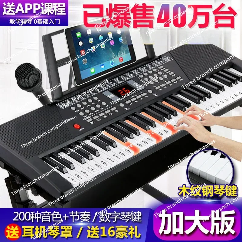 61 Key Adult Electronic Keyboard Beginner Children's Piano Multifunctional Toy