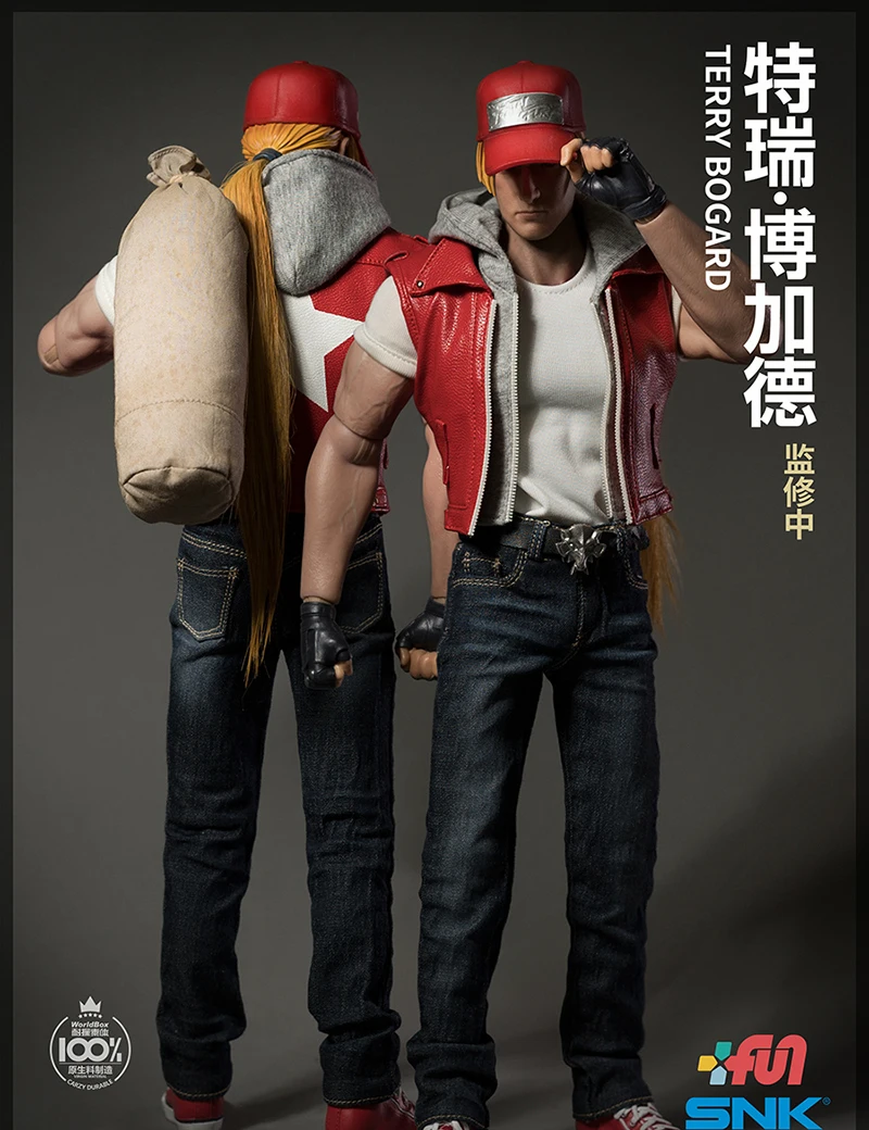 WorldBox KF-097&098 1/6 Scale Classic Arcade Game Male Soldier Kyo Terry Bogard 12'' Full Set Collectible Action Figure Model