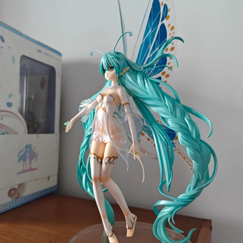 In Magazzino Originale 32 centimetri Hatsune Miku Farfalla Anime Action Figure Statua Da Collezione Modello Decorazione Figurine Bambola Regalo Giocattoli