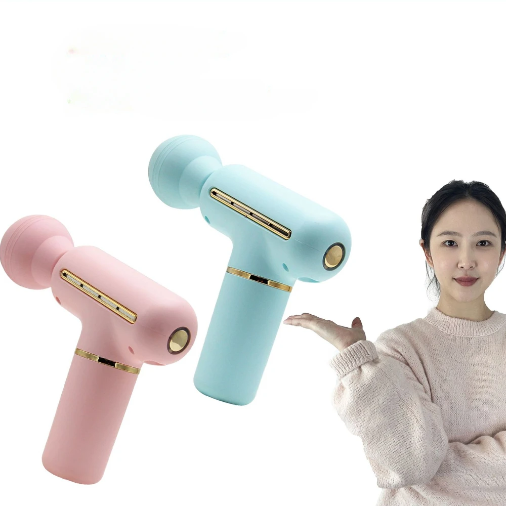 Portable Massager Electric Fascial Massage Gun Percussion Pistol Adjustable Body Neck Back Deep Tissue Muscle Relax Pains Relief